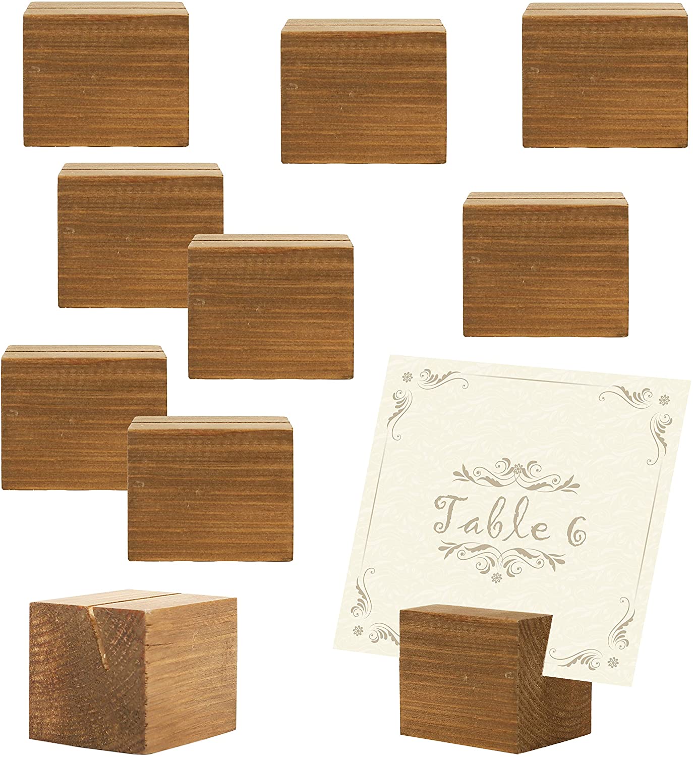 Natural Wood Card Holder ,Table Number Holders, Wood Photo/Picture Holders, Conference Name Card Holder, Buffet menu Card Holder