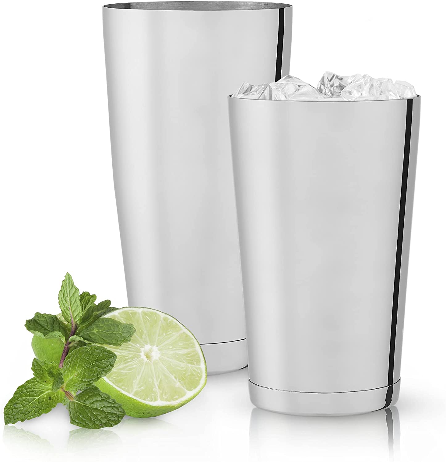 Divris Boston Shaker, Cocktail Shaker Boston Mixing Tin Bartender Tool