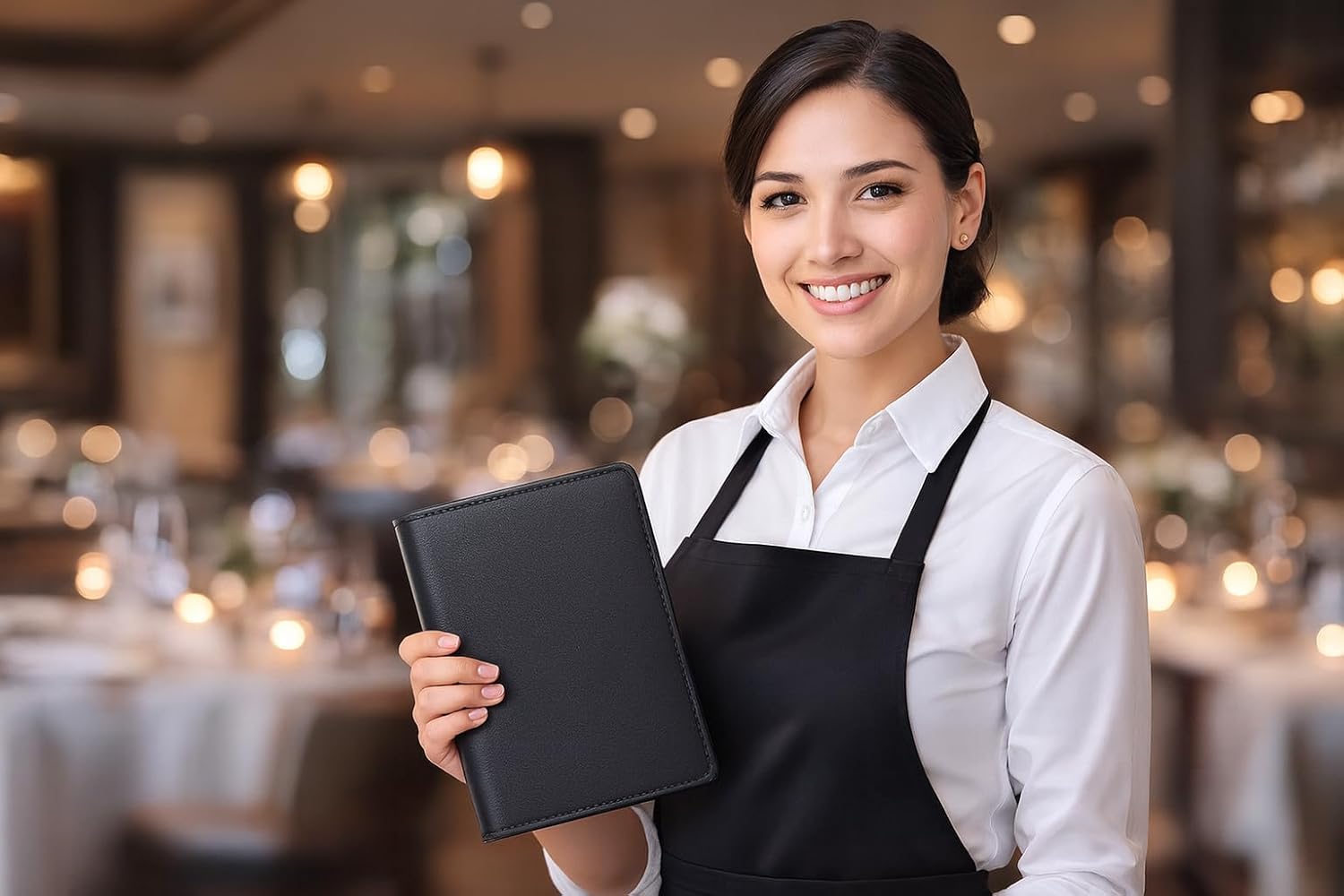 Bill Folder for Hotel and Restaurant, Check Presenter, Bill Folder with Credit Card Slot Receipt Pocket for Hotel and Restaurant