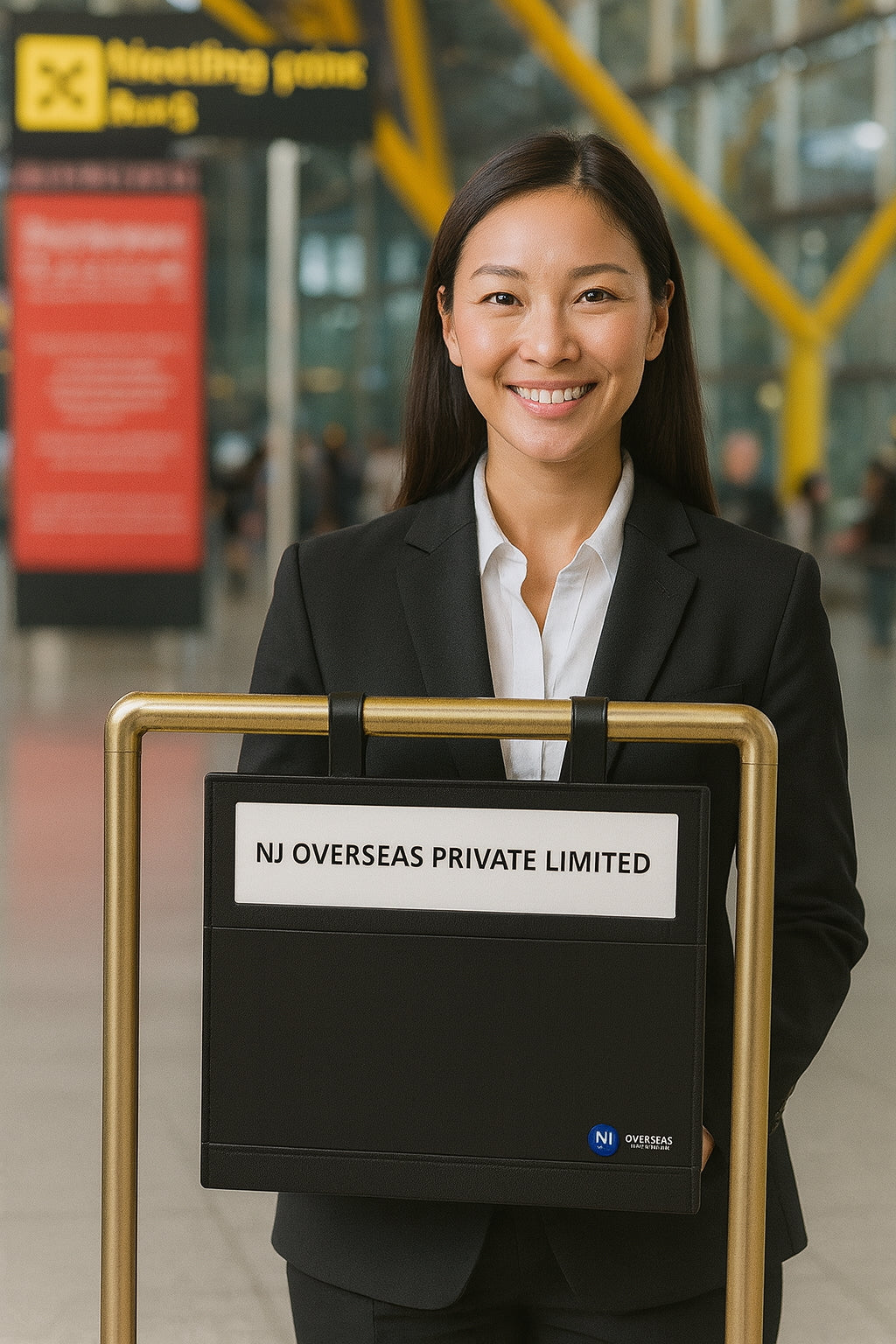 Double Strap Hanging Paging board for the airport, Name board, Welcome Board, airport welcome board