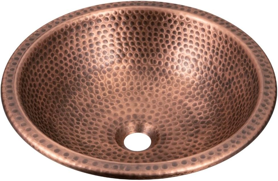 Antique Copper Round Basin - 5 Pcs Set