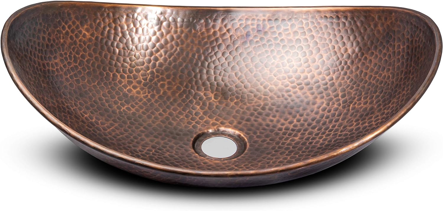 Antique Copper Basin Boat Model - 5 Pcs Set