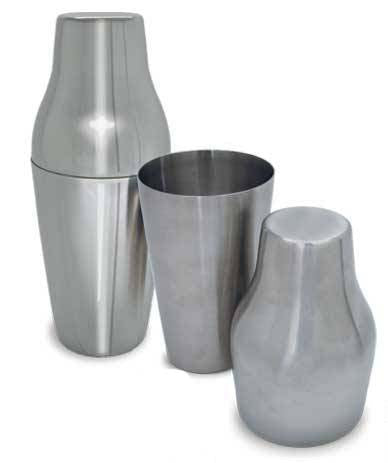 French Stainless Steel Boston Shaker, Cocktail Shaker 500 ml, Martini Drink Mixer Professional barware Bartender Tool for Alcohol Drinks