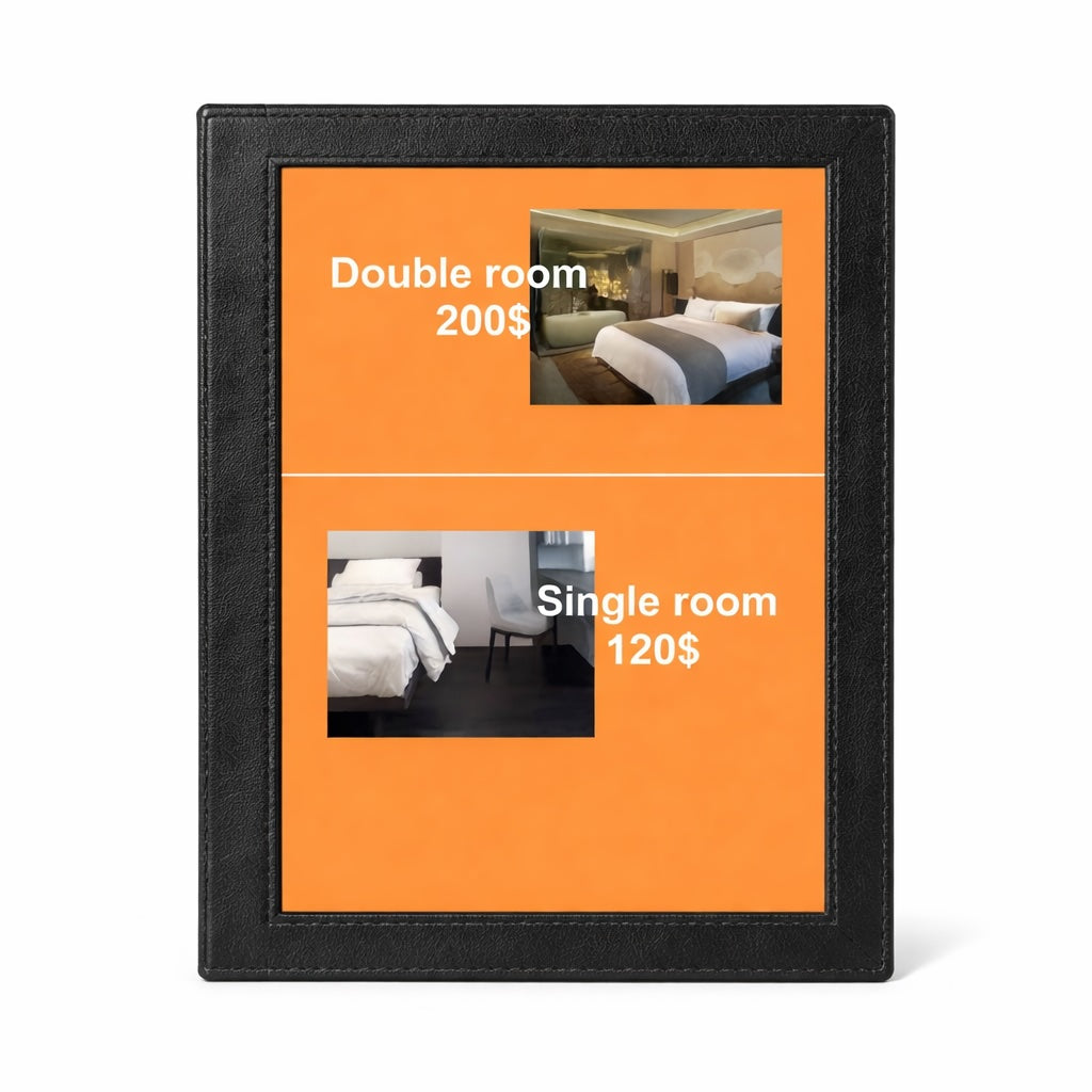 Single View Restaurant Menu Cover , Cocktail Display, Bar Folder, Single View Menu Holder for Restaurant, Bar, Lounge, Drinks, Wine List: A4 Size