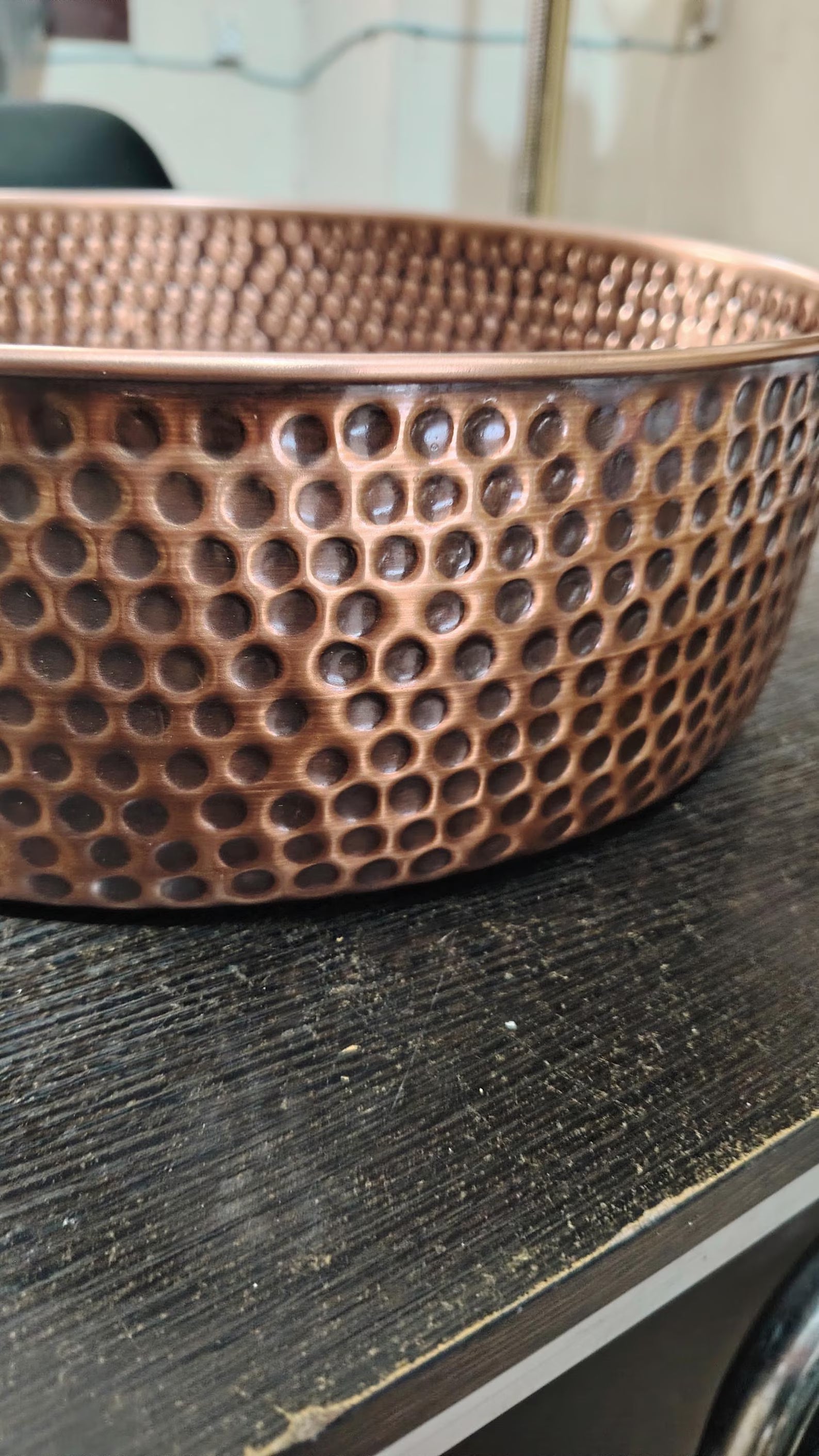 Antique Copper Round Basin - 5 Pcs Set