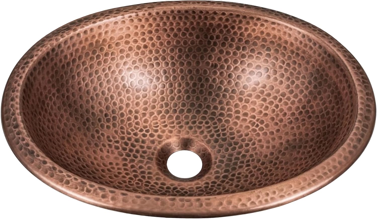 Antique Oval Copper Basin - 5 Pcs Set
