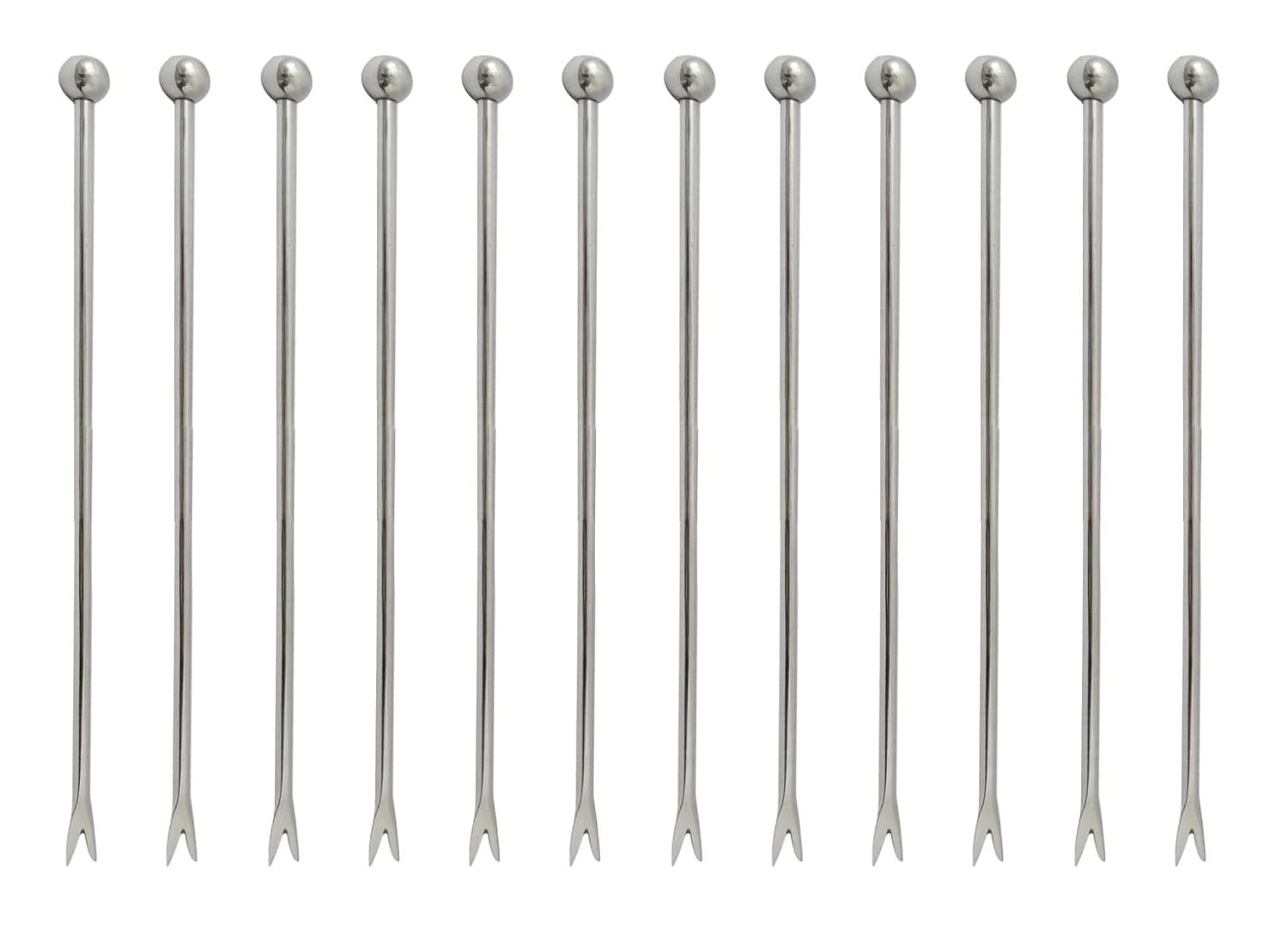 Divris Martini Olive Skewers Cocktail Picks 304 Stainless Steel  4.3 Inches