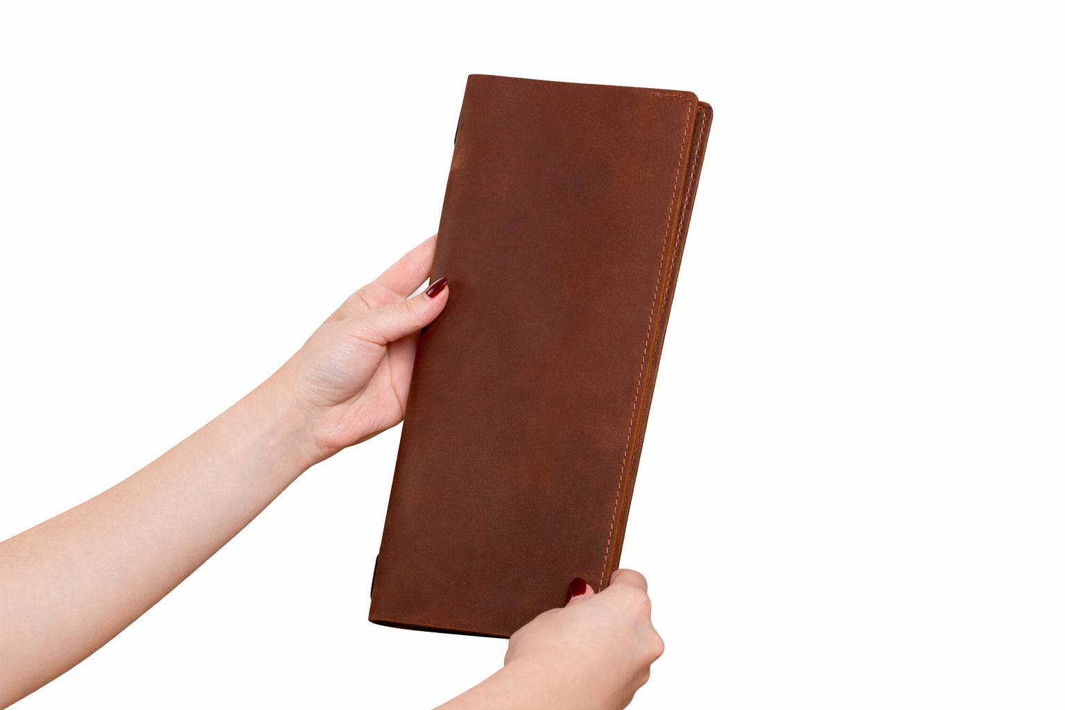 Wine List Folder Premium PU Leather Menu Cover for Bar and Cafe, Restaurant Menu Covers, Juice and Beverage Folder String fitting