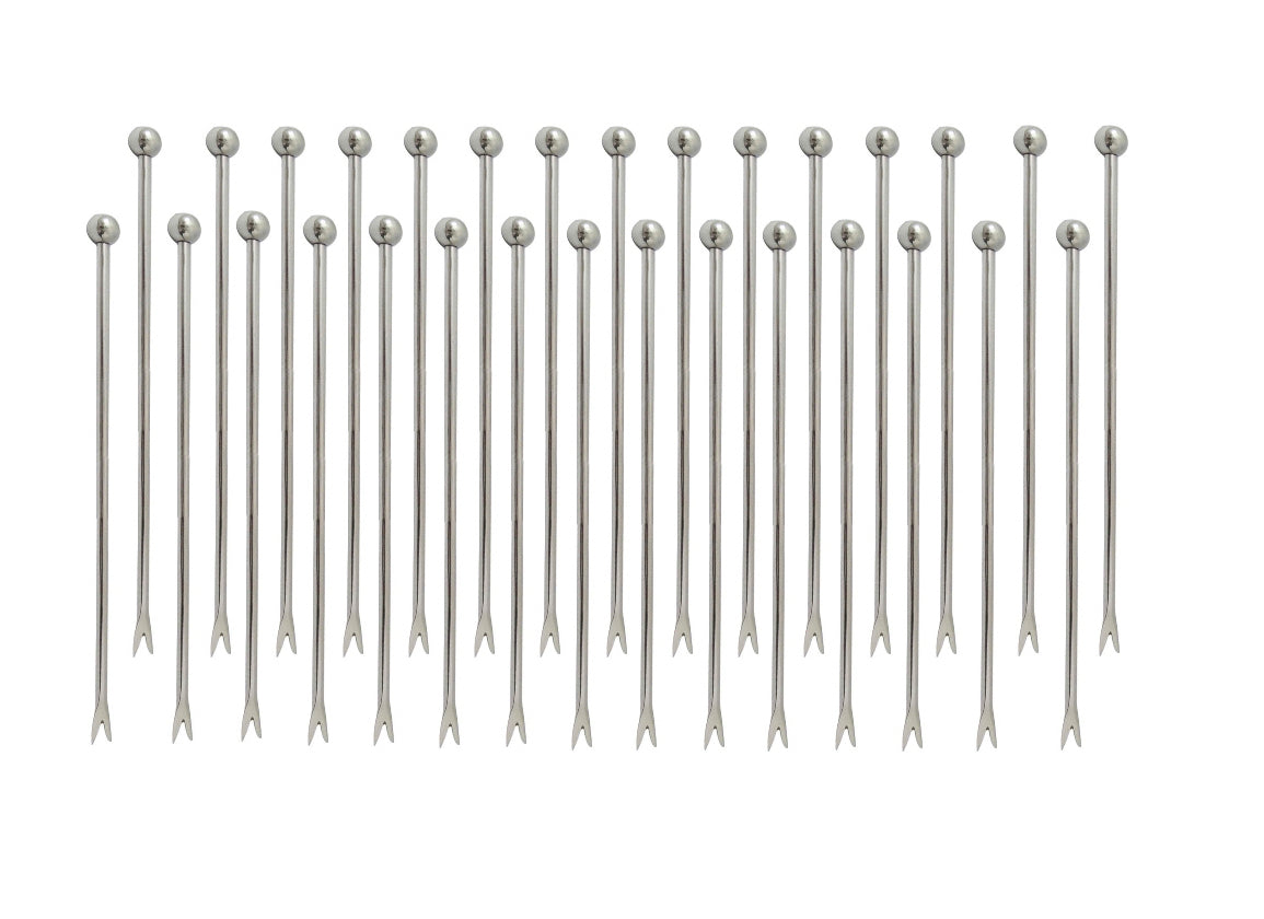 Divris Martini Olive Skewers Cocktail Picks 304 Stainless Steel  4.3 Inches