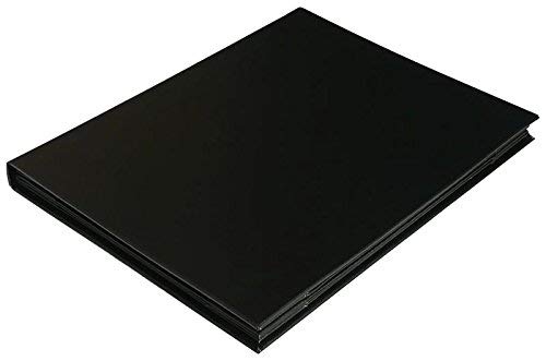 Leather Menu Covers (3 panel 4 view folder):  BLACK