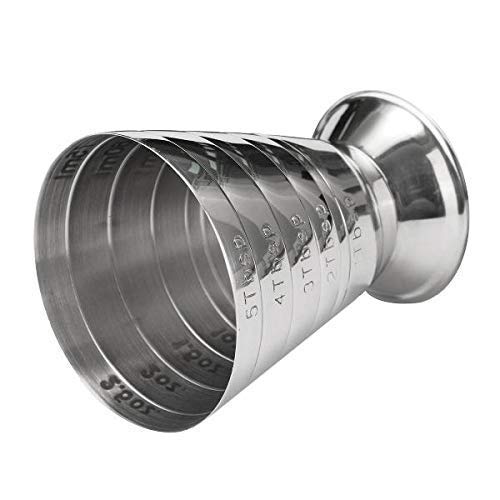 Divris Stainless Steel Multi Level Measuring Jigger Maximum 75 ml