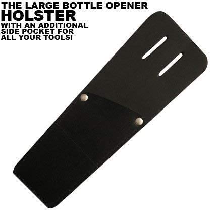 Bartender Leather Holster, Waiter Belt Fitting With Bottle Opener Pocket