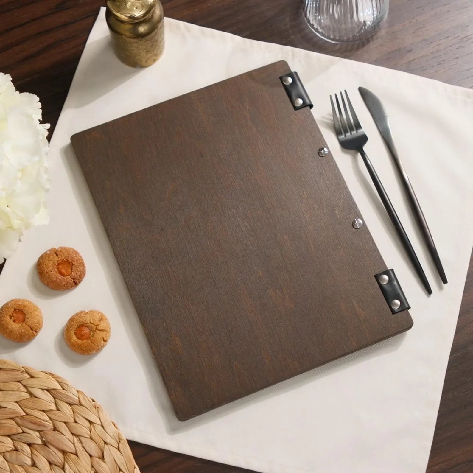 Divris Wooden Menu Cover