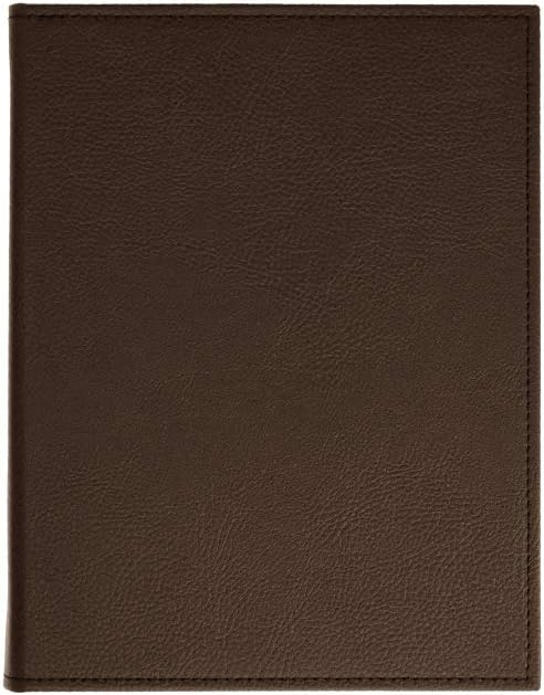 Restaurant Leather Menu Covers Folder 9x12" Inches, 7 panel 12 view folder: Brown