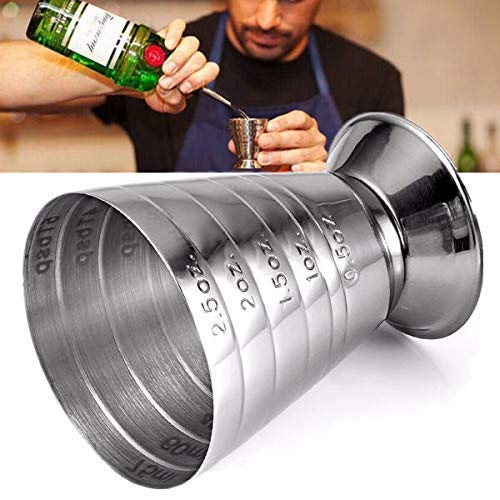 Divris Stainless Steel Multi Level Measuring Jigger Maximum 75 ml