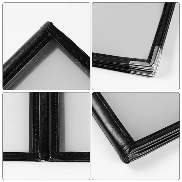 Divris PVC Restaurant Menu Cover, Menu Holder, Cafe Bar Beverage Menu Folder, Clear PVC Menu Folder: 20 View