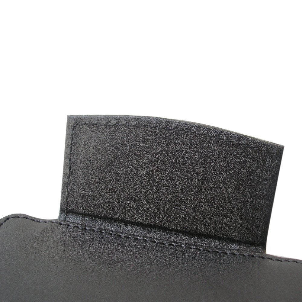 A6 Ultra Smooth PU Leather Clipboard, Business Meeting Conference Magnetic Writing Pad, A6 File Paper Clip Board Pad, Hotel Guest Room Paper Holder Hardboard with Pen Holder Loop