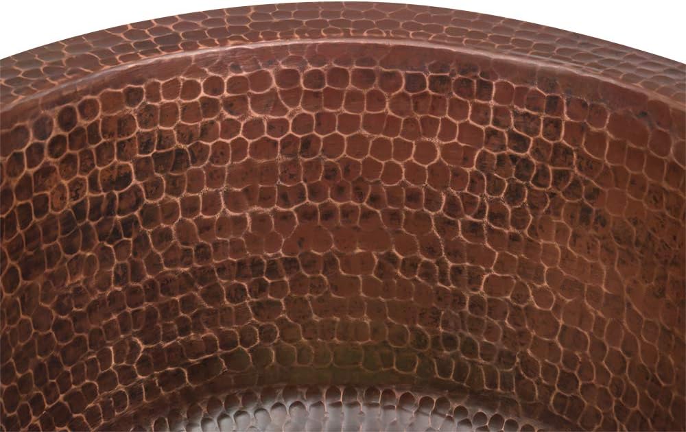 Antique Copper Round Basin - 5 Pcs Set