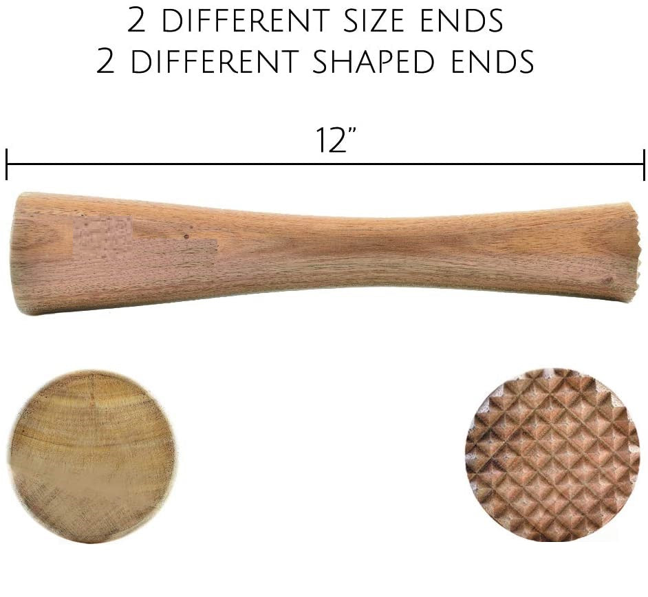 Divris Sheesham Wider head Wooden Muddler 12 Inches