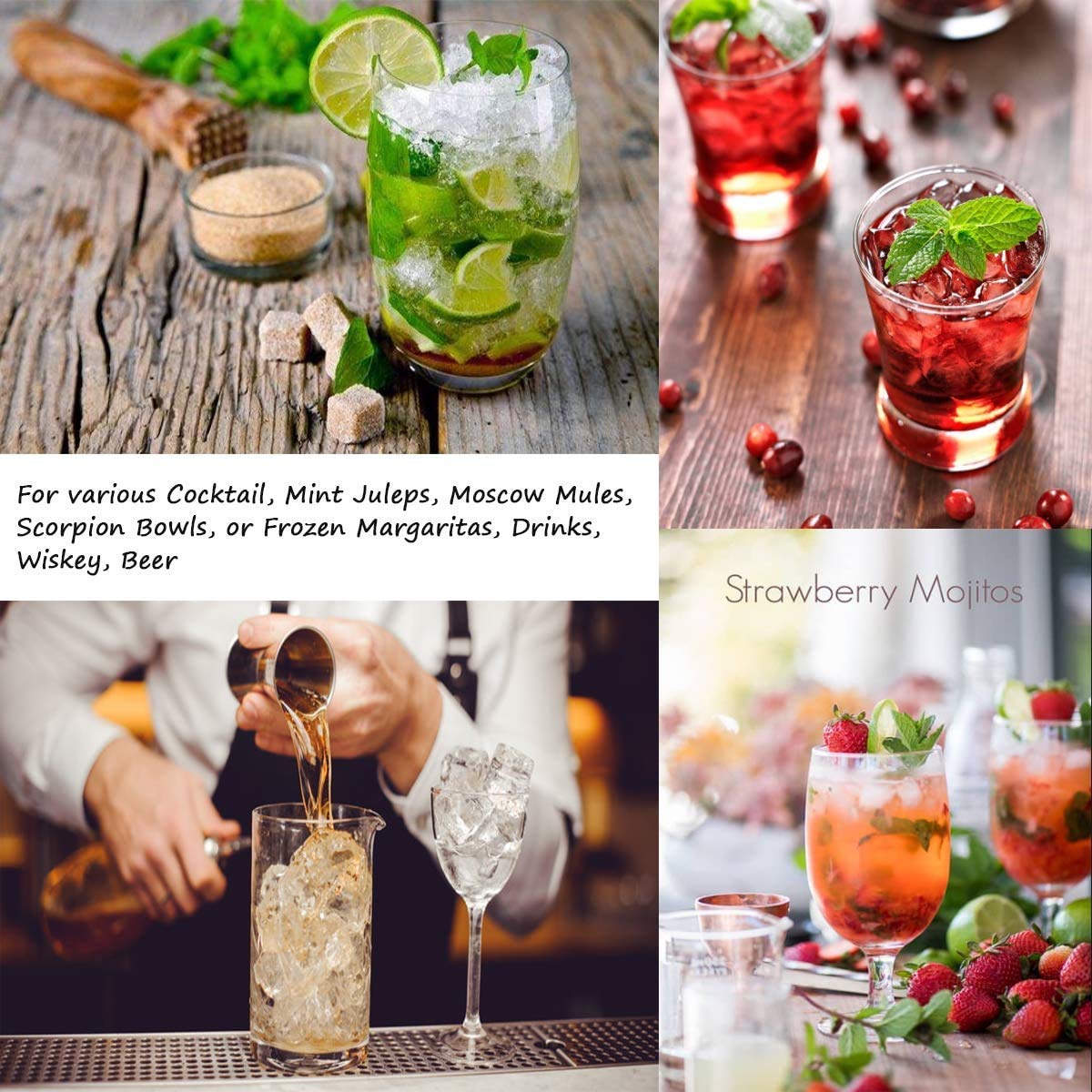 Divris Ice Crushed bag with Wood mallet: 20 Pcs Pack