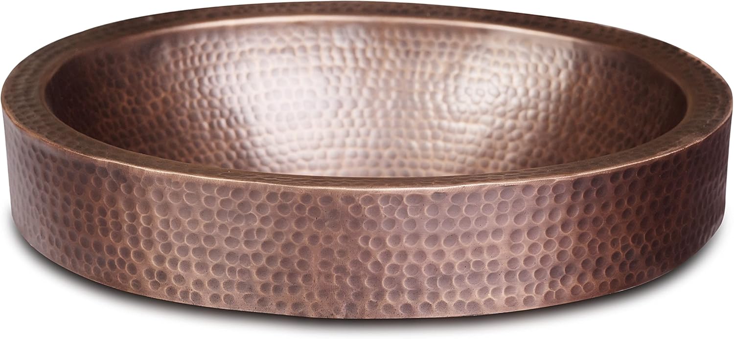 Antique Oval Copper Basin - 5 Pcs Set