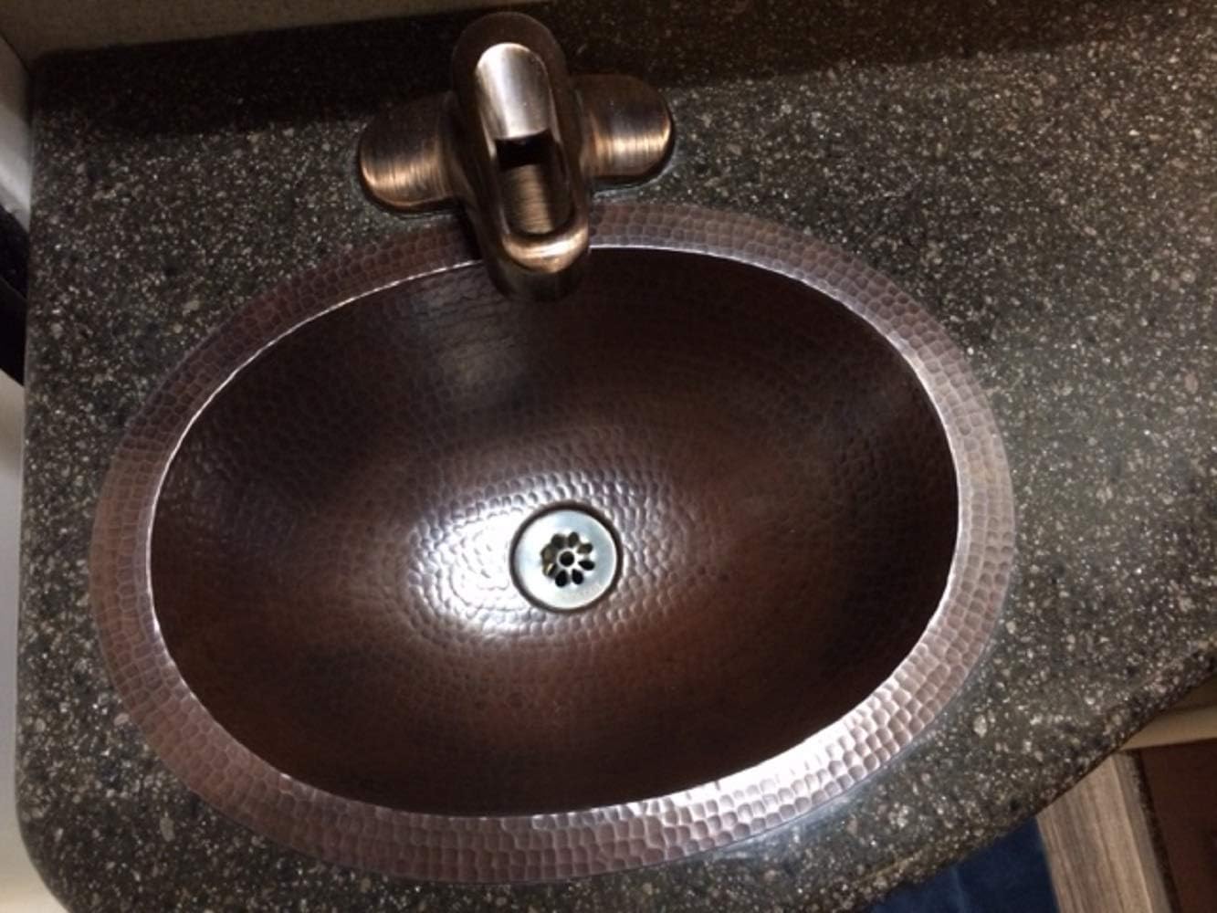 Antique Oval Copper Basin - 5 Pcs Set