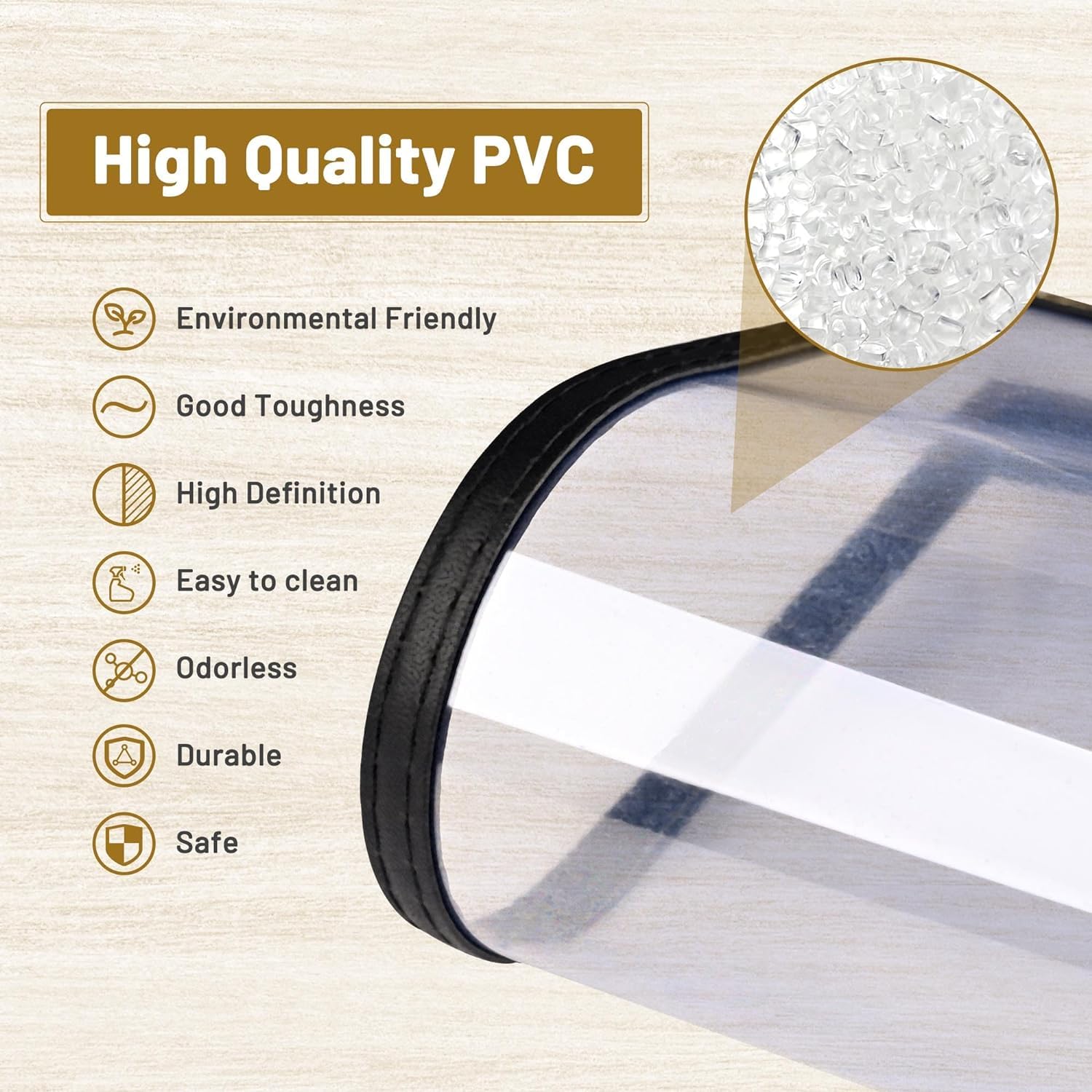 Divris Restaurant Menu Sleeve, Menu Holder, Cafe Bar Beverage Menu Folder, Clear PVC Menu Folder: 2 View