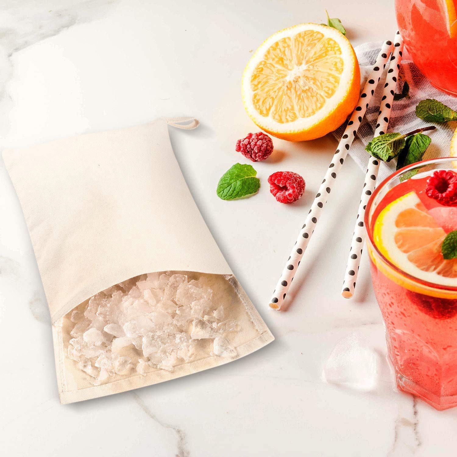 Divris Ice Crushed bag with Wood mallet: 20 Pcs Pack