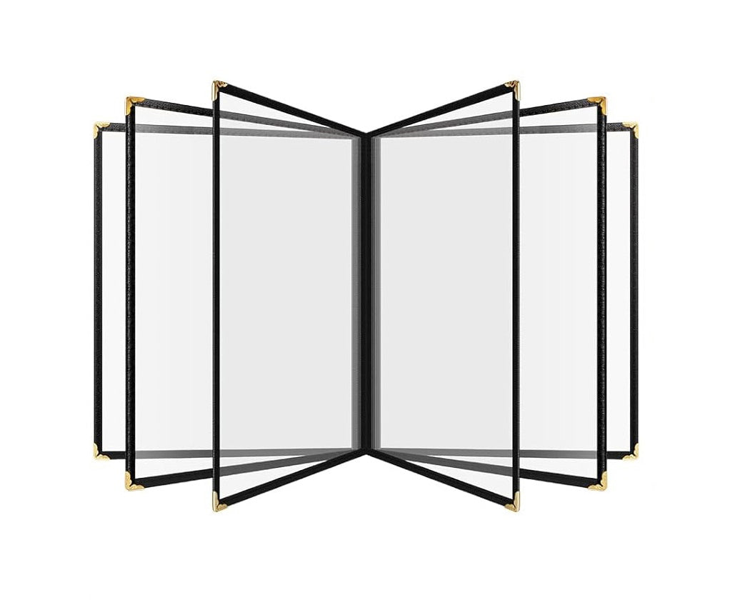 Divris PVC Restaurant Menu Cover, Menu Holder, Cafe Bar Beverage Menu Folder, Clear PVC Menu Folder: 12 View