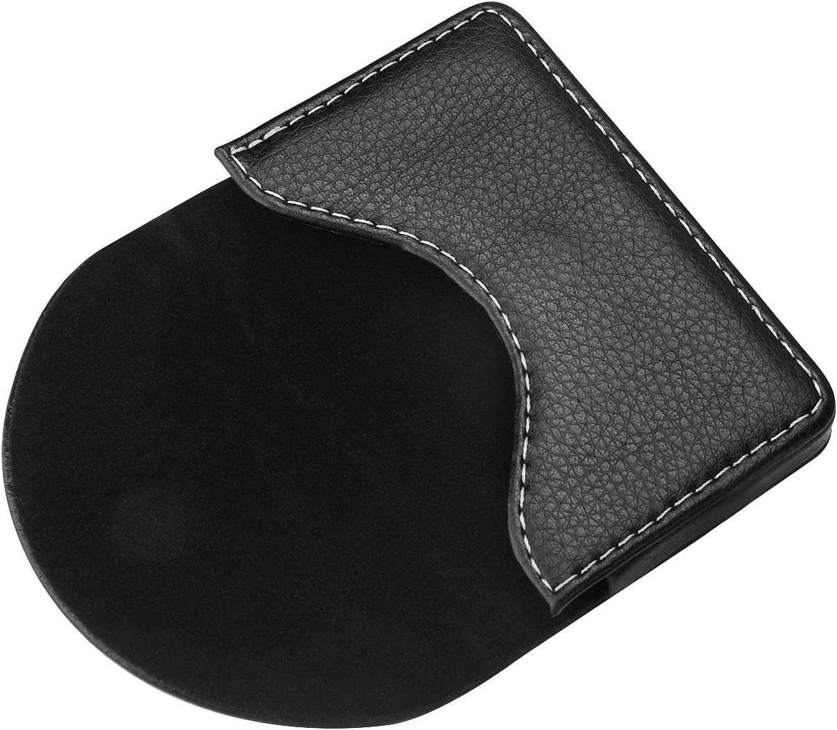 Leather Business Card Holder for Men or Women Pocket Business Card Wallet Name Card Case Holder with Magnetic Shut, Holds 25 Business Cards