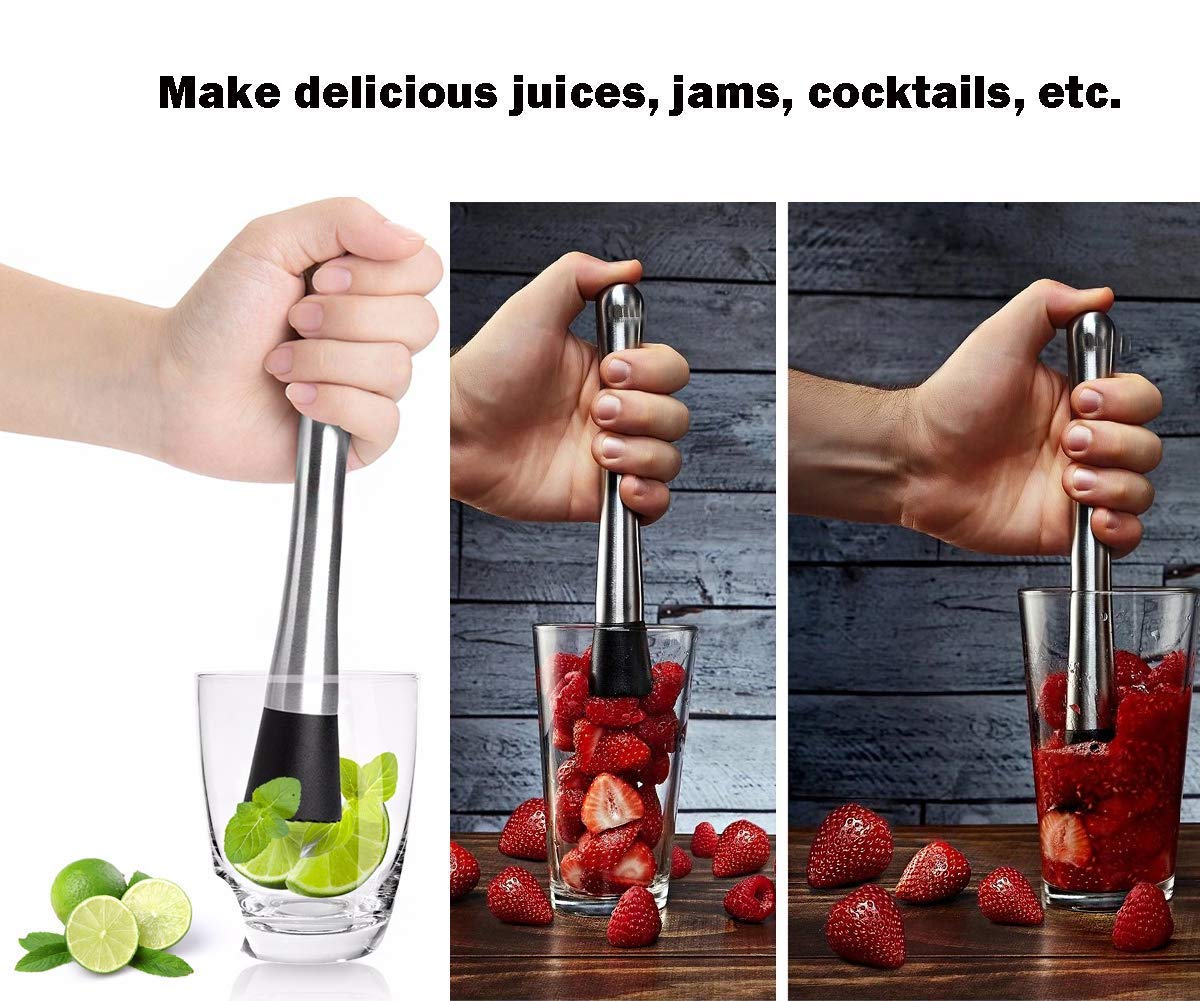 Divris Stainless Steel Muddler 8 Inches