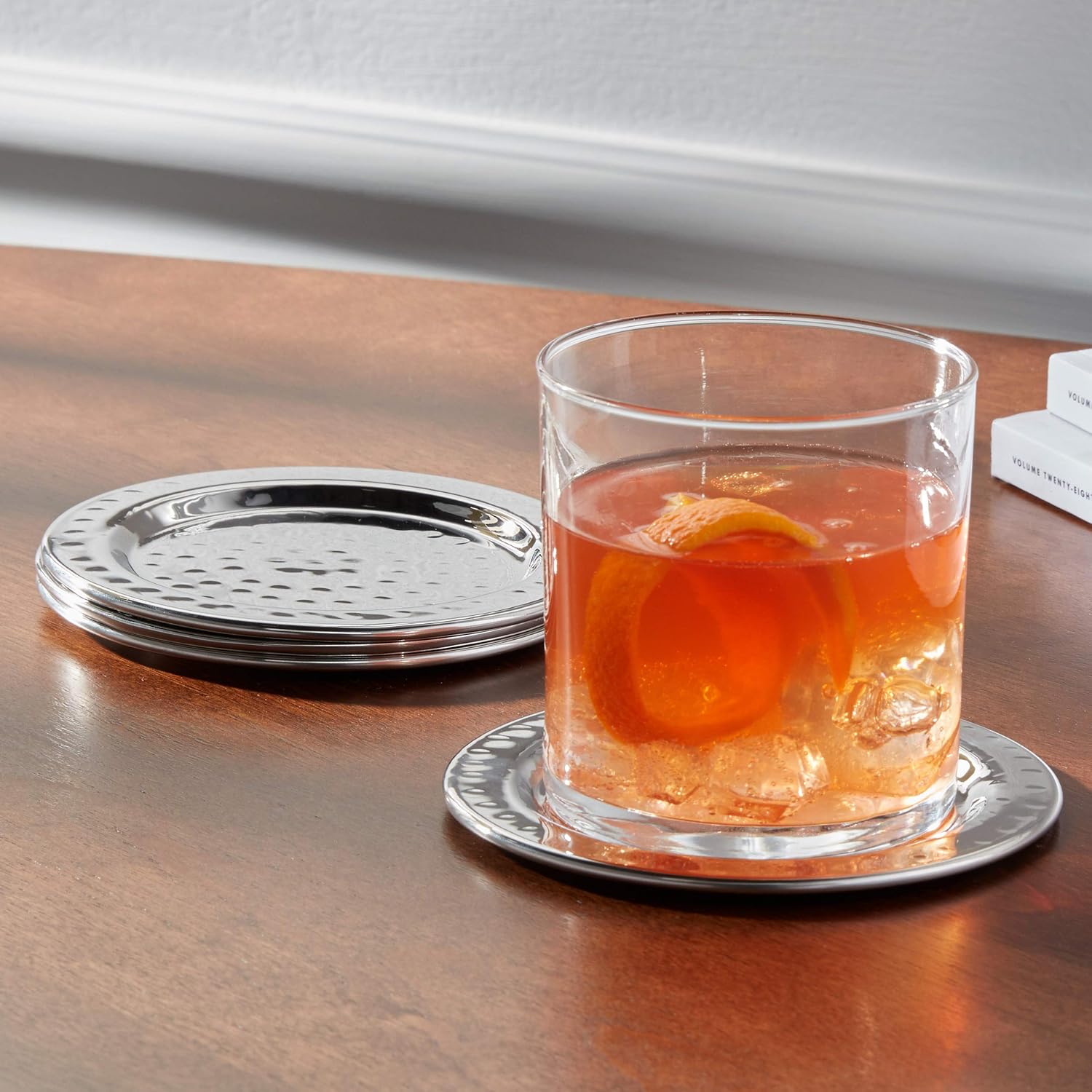 Stainless Steel Hammered Coasters - 500 Pcs