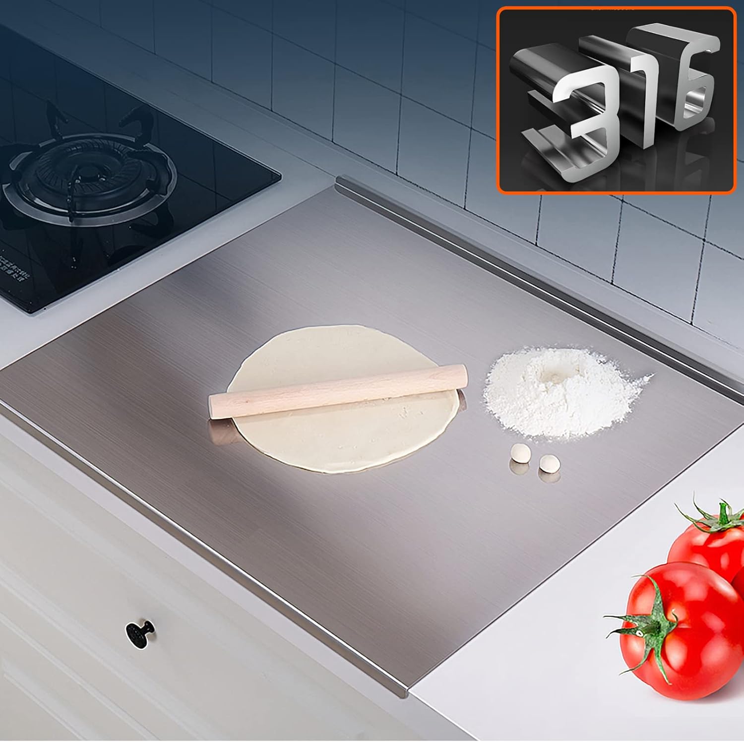 Stainless Steel Countertop Chopping Board (50 Pcs Pack)