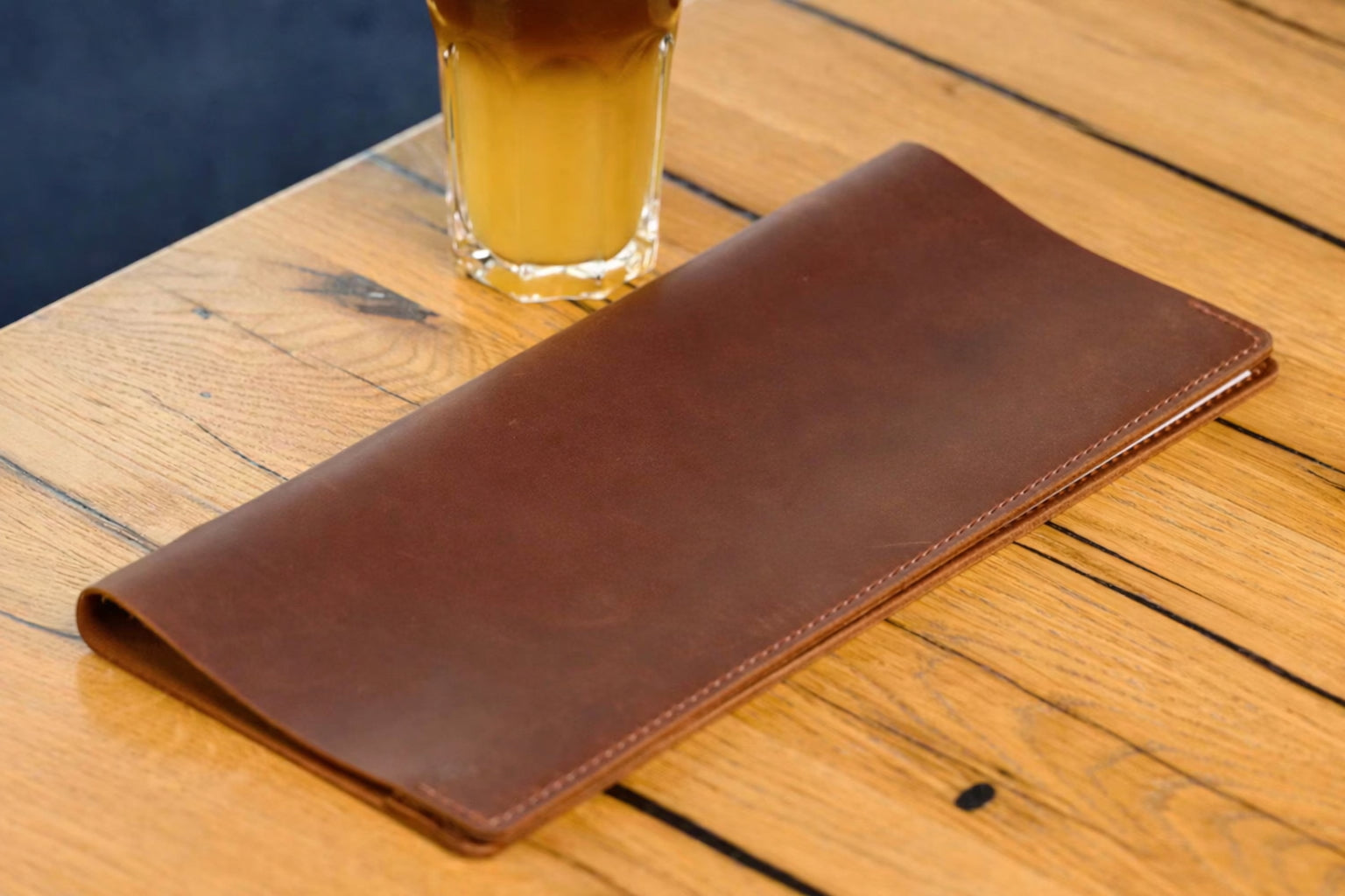 Wine List Folder Premium PU Leather Menu Cover for Bar and Cafe, Restaurant Menu Covers, Juice and Beverage Folder String fitting