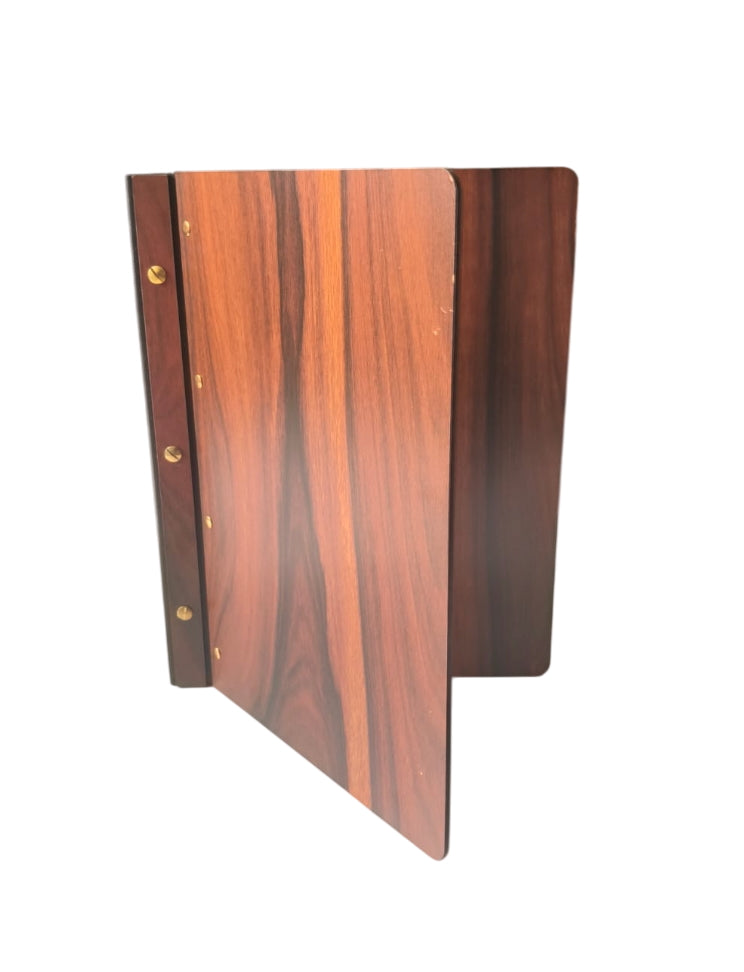 Divris Wooden Menu Cover : Screw fitting