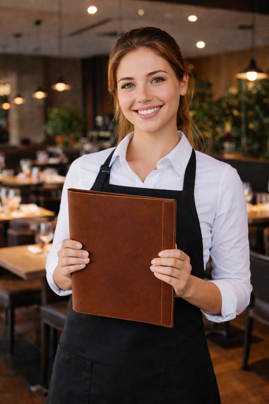 Premium  PU Leather Menu Cover with Screw Fitting – Professional Restaurant, Hotel & Café Menu Folder for Food, Drink & Wine Lists: A4