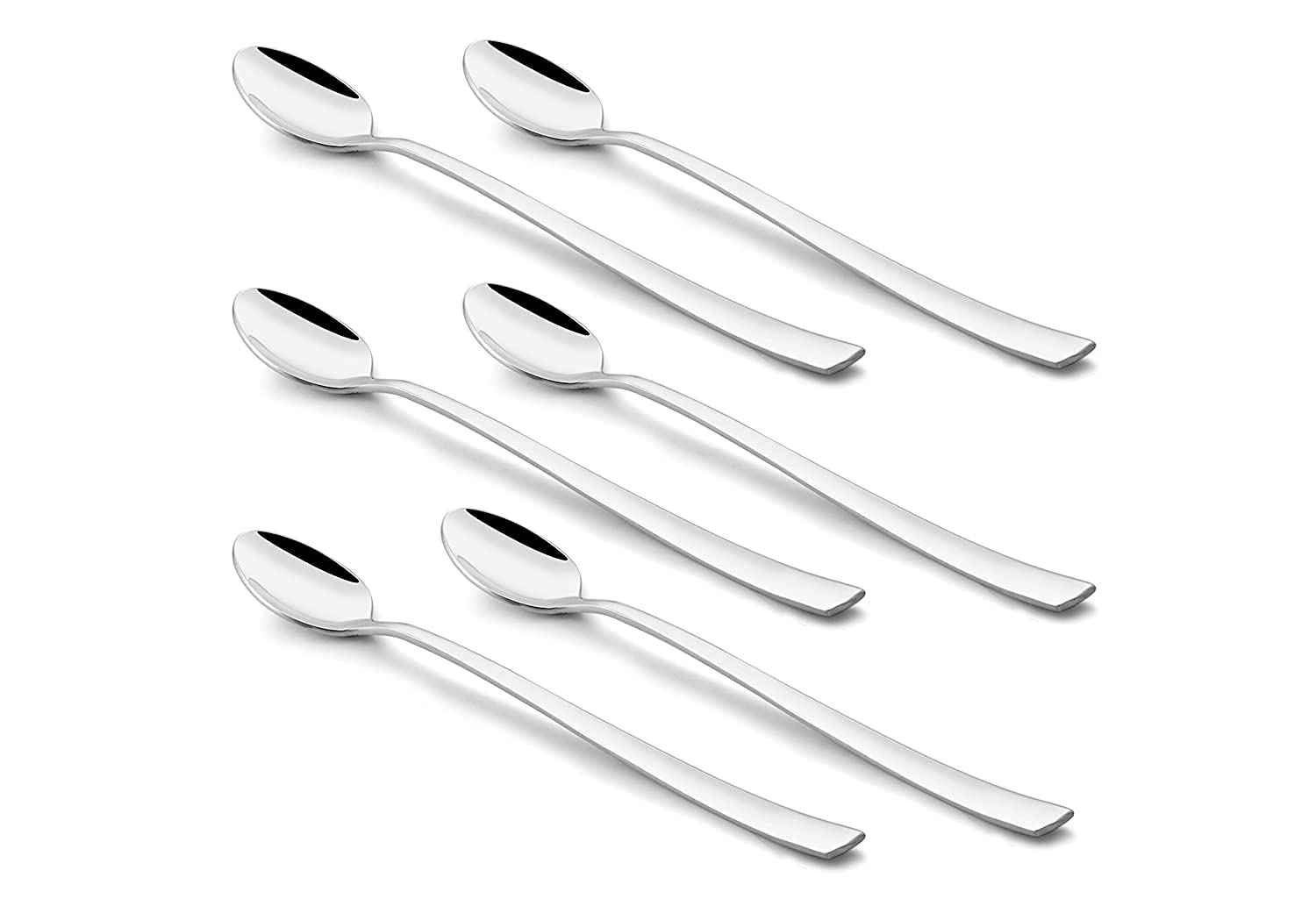 Divris Long Iced Tea Spoon Ice Cream Spoon for Tall Glasses