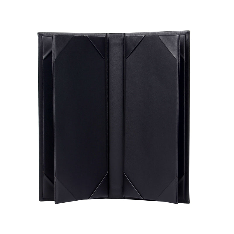 Book Style Double Fold Panel Menu Cover for Bar and Cafe, Restaurant Menu Covers, Juice and Beverage Folder- 6 View