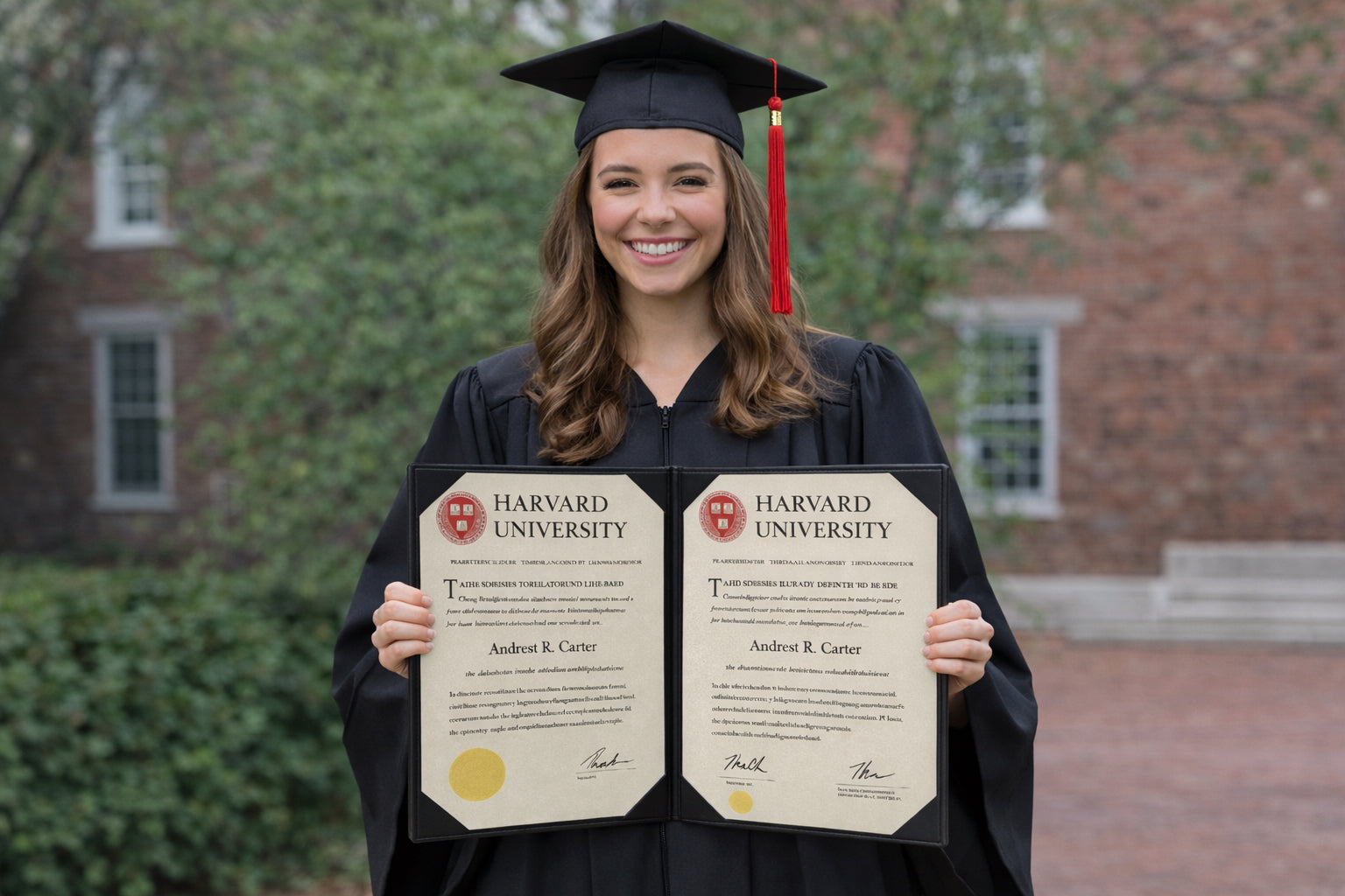 Diploma/Certificate Folder with 8 Corners A4 Size : Black