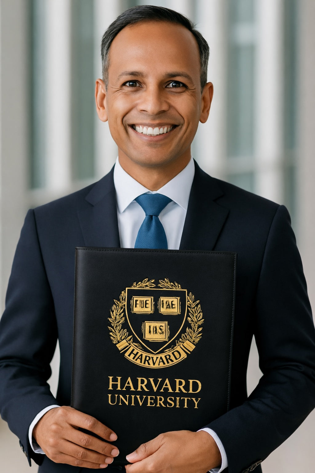 Diploma/Certificate Folder with 8 Corners A4 Size : Black