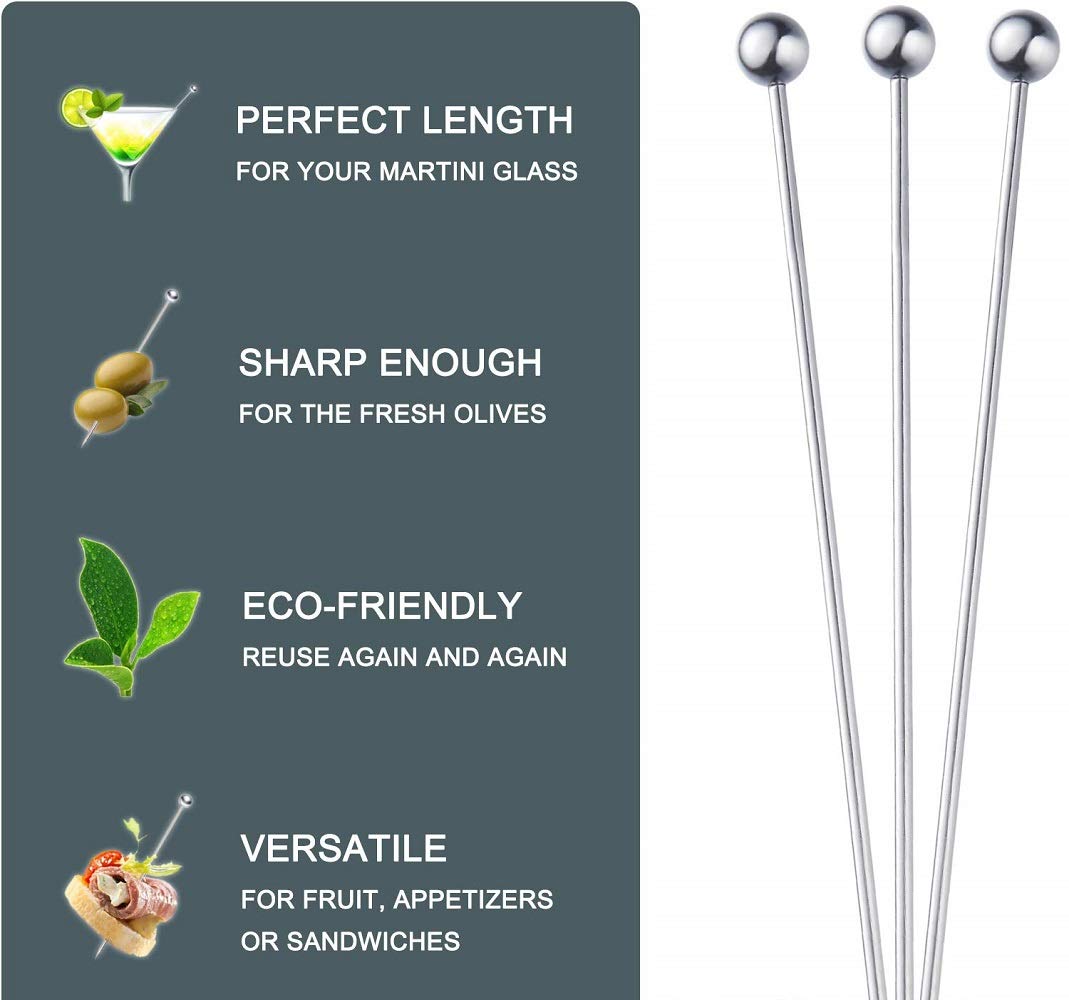 Divris Martini Olive Picks Skewers 4.3 Inches