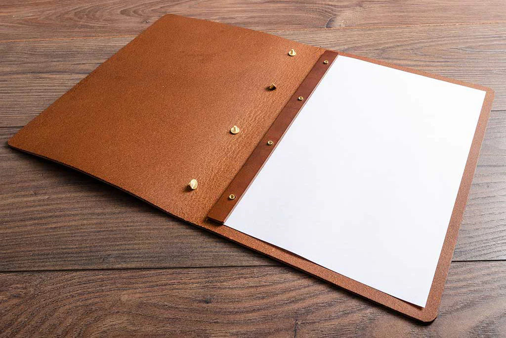 Premium  PU Leather Menu Cover with Screw Fitting – Professional Restaurant, Hotel & Café Menu Folder for Food, Drink & Wine Lists: A4