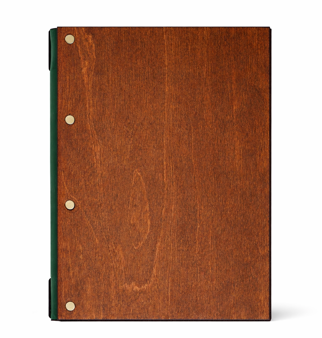 Divris Wooden Menu Cover String Fitting