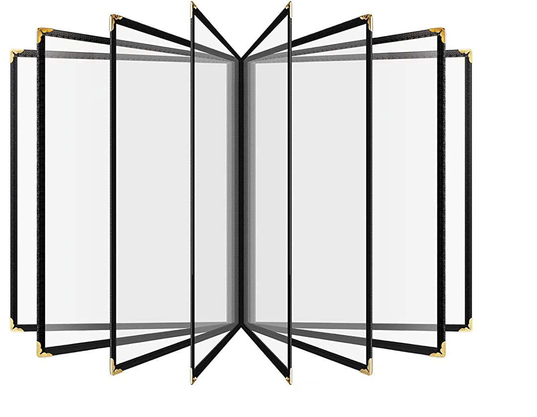 Divris PVC Restaurant Menu Cover, Menu Holder, Cafe Bar Beverage Menu Folder, Clear PVC Menu Folder: 16 View