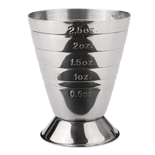 Divris Stainless Steel Multi Level Measuring Jigger Maximum 75 ml