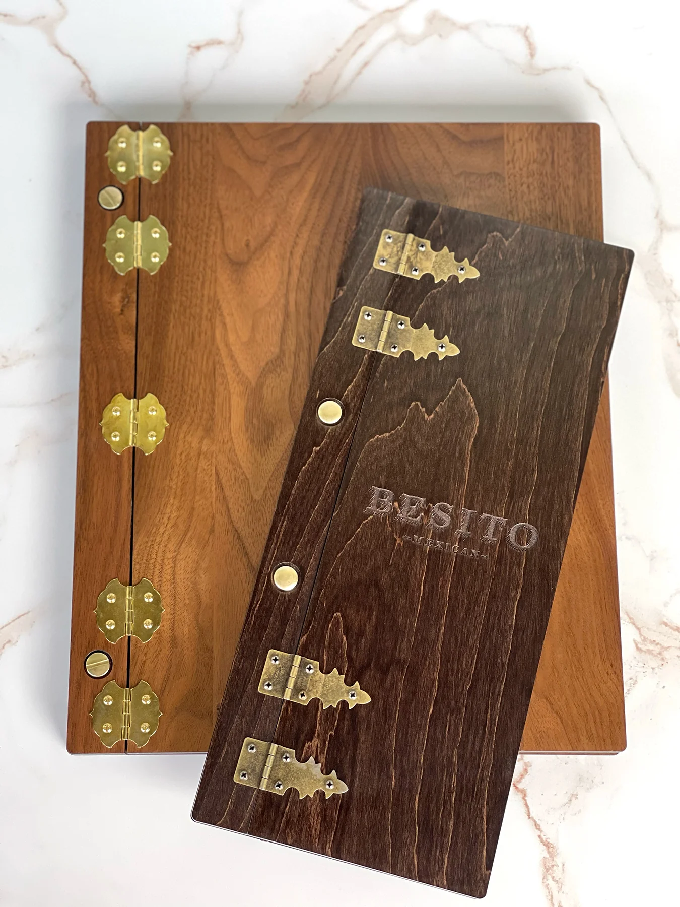 Divris Wooden Menu Cover : Hinge fitting: 50 Pcs Pack