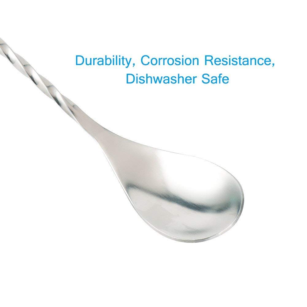 Divris Teardrop Twisted Cocktail Mixing Spoon