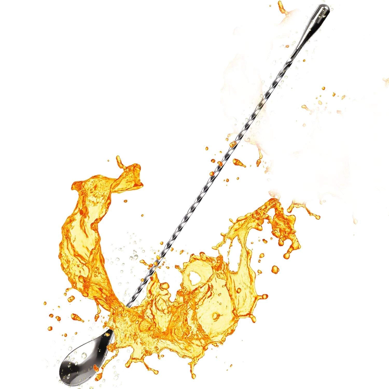 Divris Teardrop Twisted Cocktail Mixing Spoon