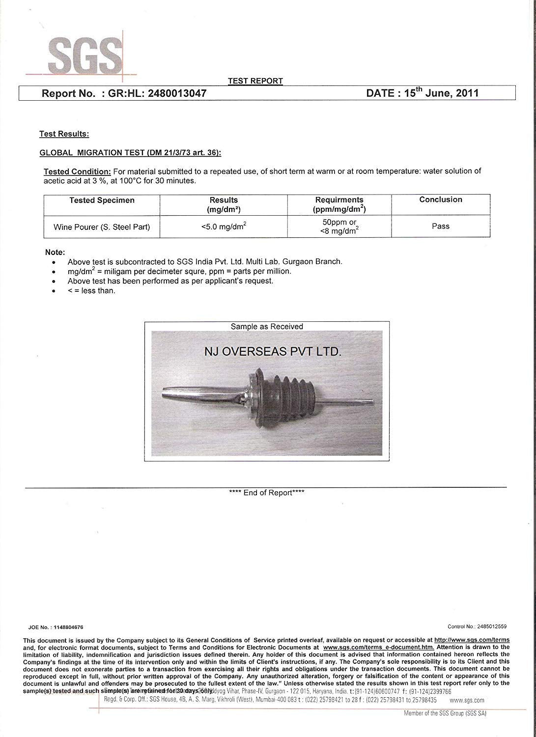 Stainless Steel Bottle Pourers Spouts