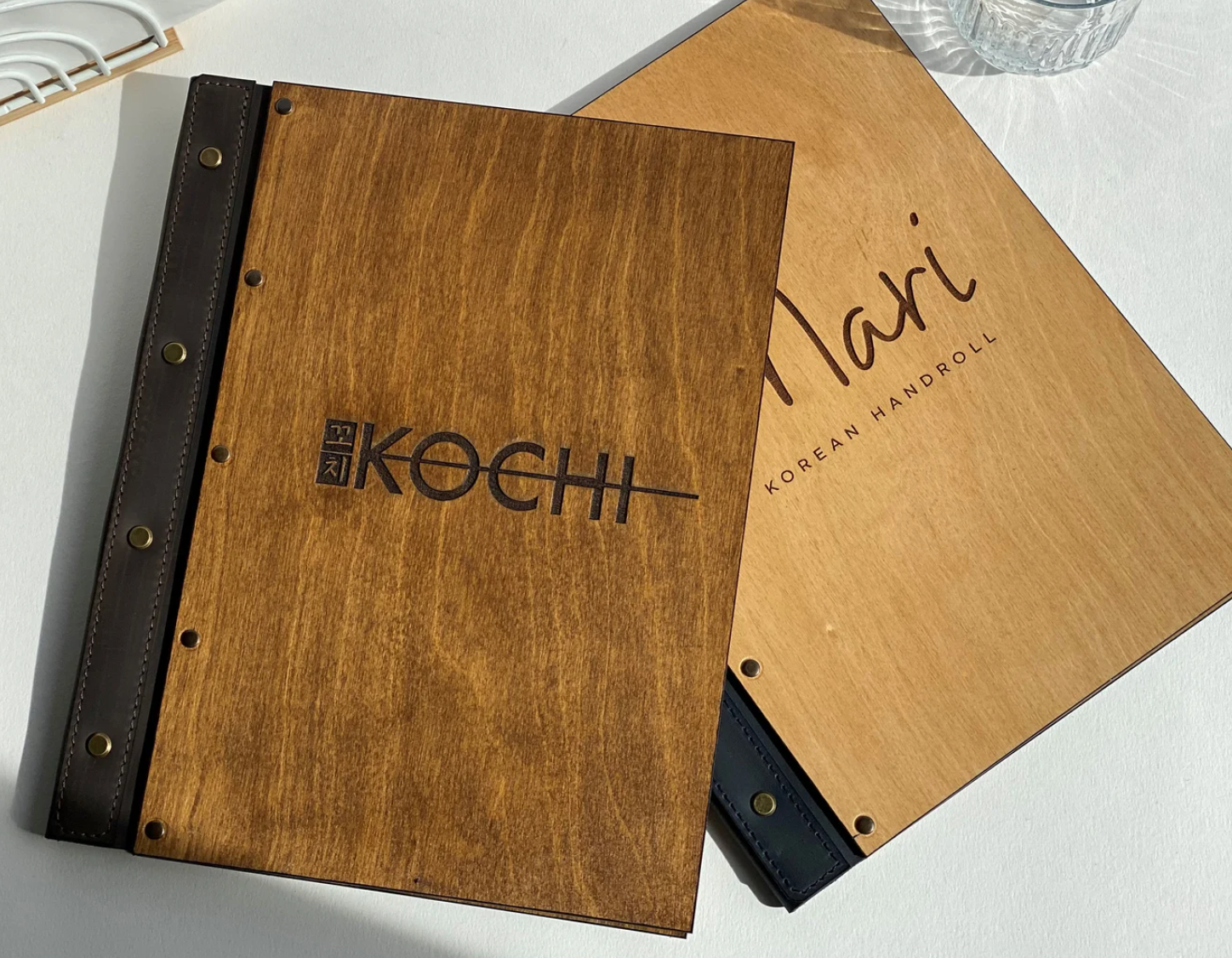 Divris Wooden Menu Cover : Screw fitting: 50 Pcs Pack